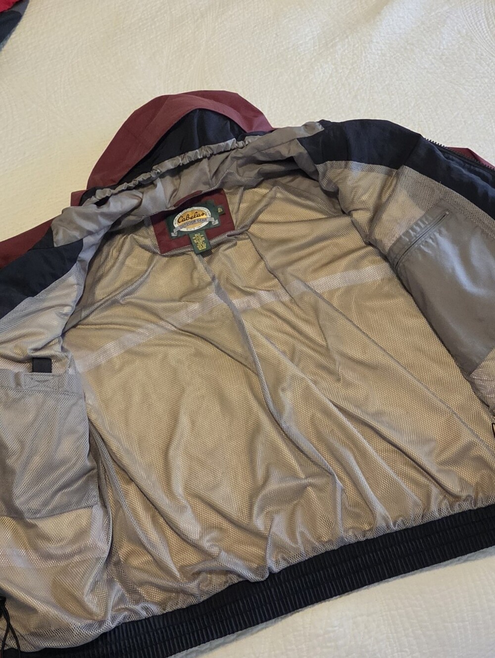 Vintage Cabela's Weather-Resistant Gore-tex Men's Hooded Jacket, Size XL - Picture 4 of 8